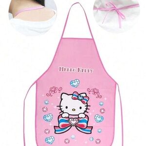 Hello Kitty pink apron , tie back